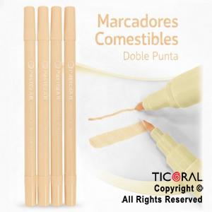 MARCADOR COMESTIBLE CORAL X 4